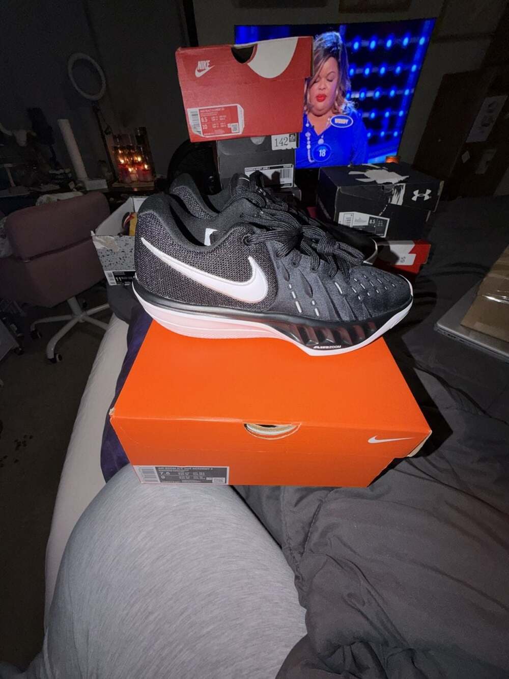 Nike Air Zoom G.T. Cut Academy 2 Black White Pure Platinum Basketball Shoes HV97